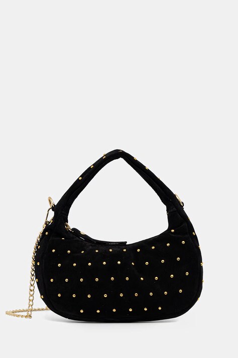 Answear.LAB torebka zamszowa kolor czarny