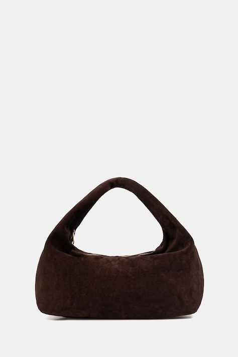 Answear.LAB torebka zamszowa kolor brązowy