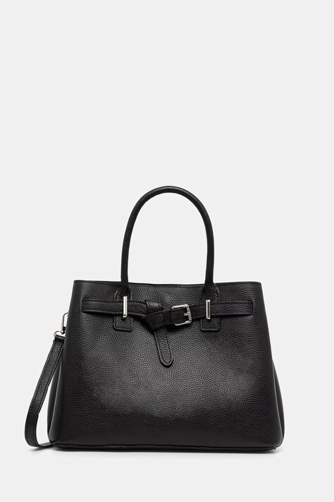 Answear.LAB torebka skórzana kolor czarny