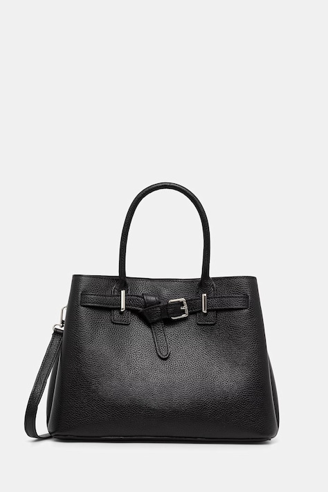 Answear.LAB torebka skórzana kolor czarny