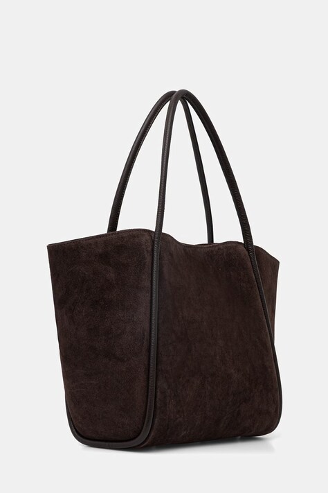 Answear.LAB torebka zamszowa kolor brązowy
