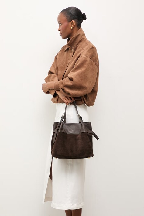 Answear.LAB velúr táska barna