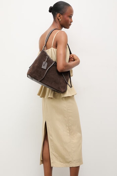 Kožená kabelka Answear.LAB hnedá farba