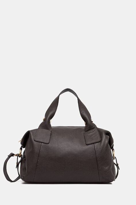 Answear.LAB torba skórzana kolor brązowy