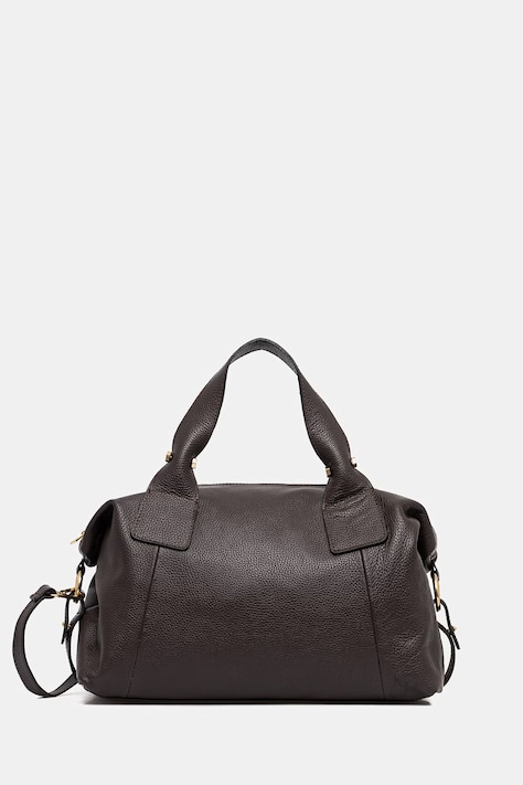 Answear.LAB torba skórzana kolor brązowy