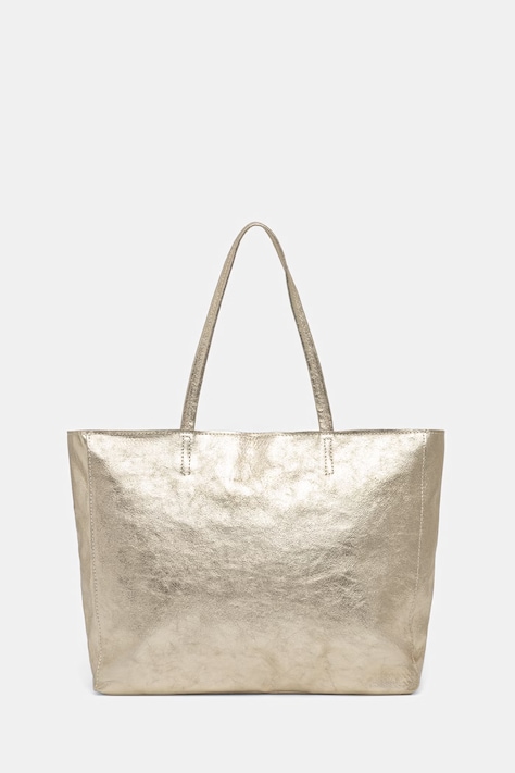 Answear.LAB torebka shopper damska skórzana złota