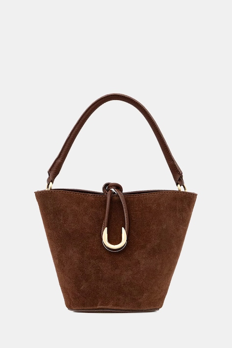 Answear.LAB geantă de portbagaj pentru femei piele întoarsă maro