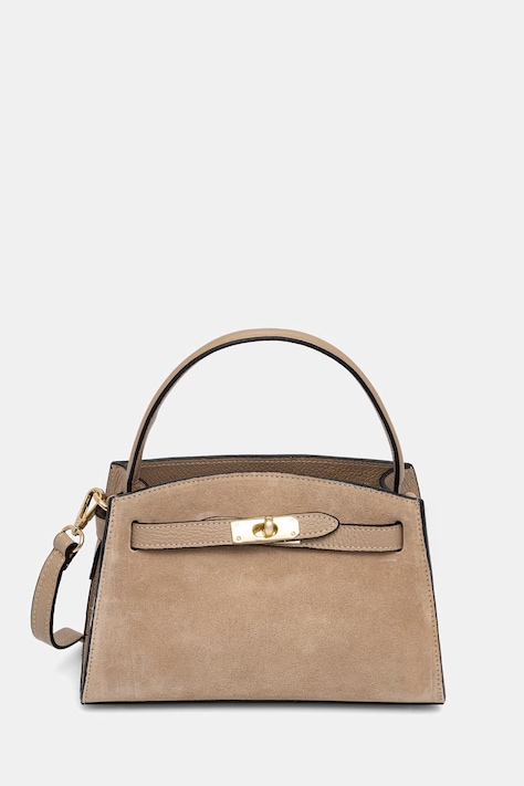 Answear.LAB torebka crossbody damska skórzana beżowa