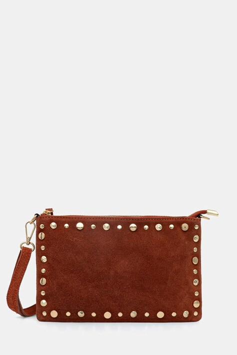 Answear.LAB torebka crossbody damska zamszowa pomarańczowa