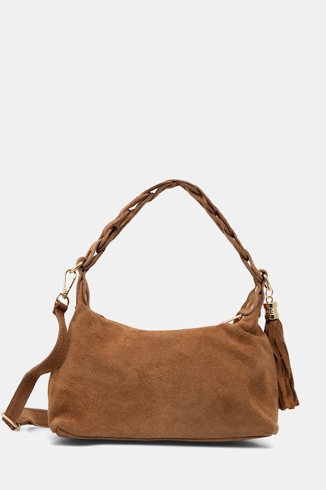 Answear.LAB torebka crossbody damska zamszowa brązowa