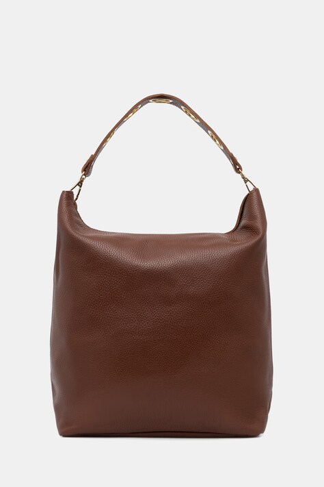 Answear.LAB torebka shopper damska skórzana brązowa