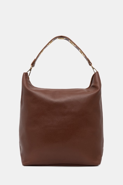 Answear.LAB torebka shopper damska skórzana brązowa