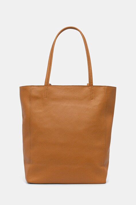 Answear.LAB torebka shopper damska skórzana brązowa