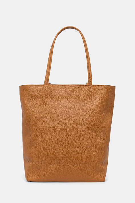 Answear.LAB torebka shopper damska skórzana brązowa