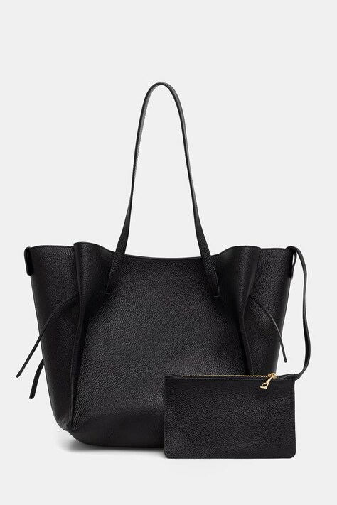 Answear.LAB torebka shopper damska skórzana czarna