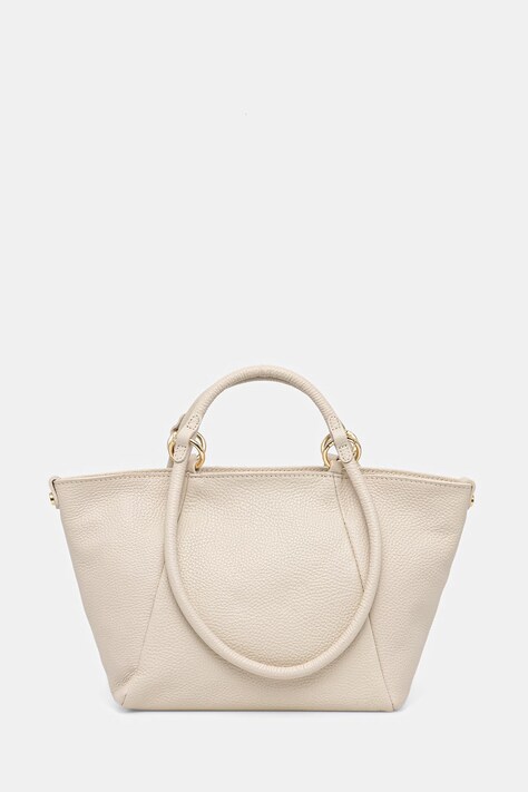 Answear.LAB torebka shopper damska skórzana beżowa