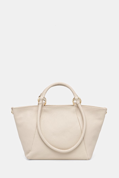 Answear.LAB torebka shopper damska skórzana beżowa