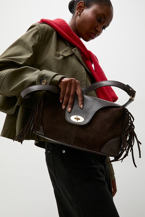 Answear.LAB Geantă crossbody damska din piele maro