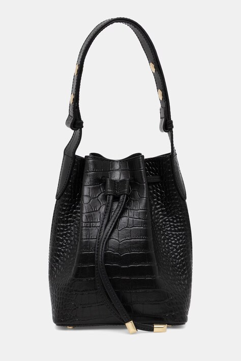 Answear.LAB torebka worek damska skórzana czarna