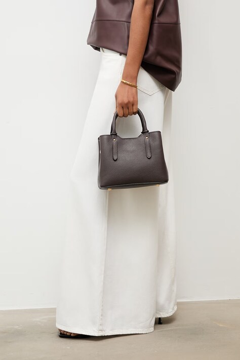 Answear.LAB torebka damska skórzana brązowa