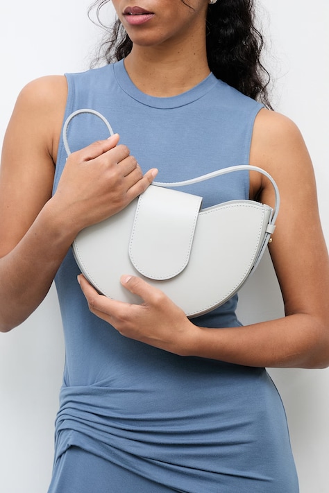 Answear.LAB kabelka dámska kožená sivá