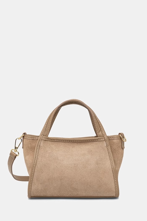 Answear.LAB torebka damska zamszowa beżowa
