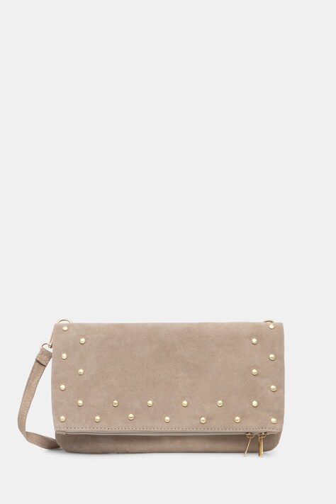 Answear.LAB torebka crossbody damska zamszowa beżowa