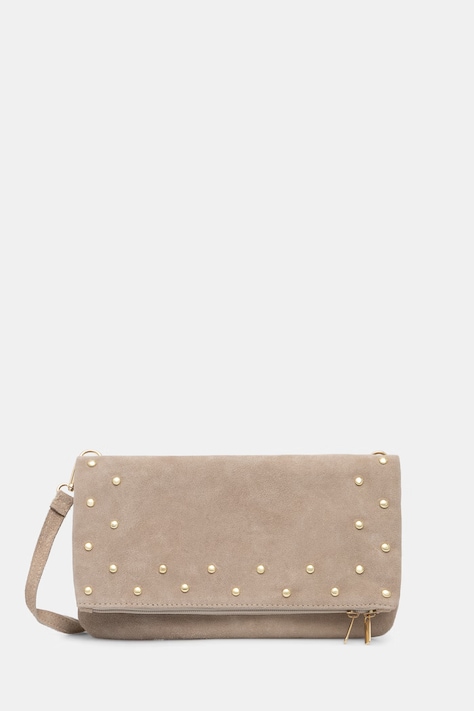 Answear.LAB torebka crossbody damska zamszowa beżowa