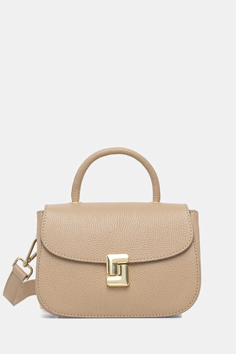 Answear.LAB torebka crossbody damska skórzana beżowa