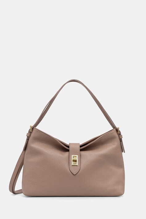 Answear.LAB torebka shopper damska skórzana różowa