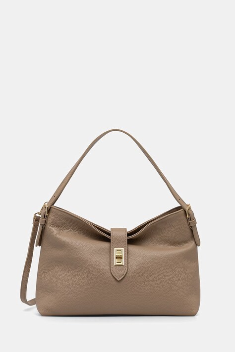 Answear.LAB torebka shopper damska skórzana beżowa