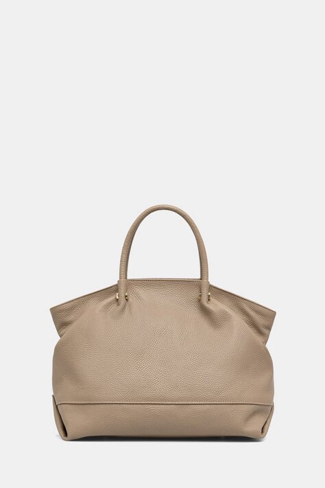 Answear.LAB torebka shopper damska skórzana beżowa