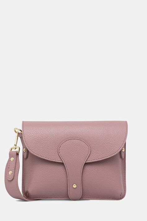 Answear.LAB listonoszka damska skórzana fioletowa