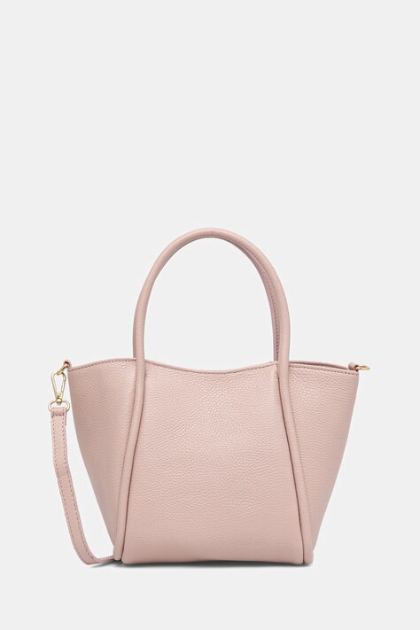Answear.LAB torebka shopper damska skórzana różowa