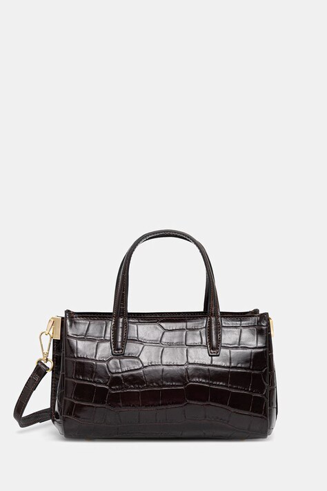 Answear.LAB torebka crossbody damska z imitacji skóry brązowa