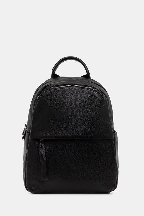 Answear.LAB plecak skórzany damski kolor czarny duży gładki