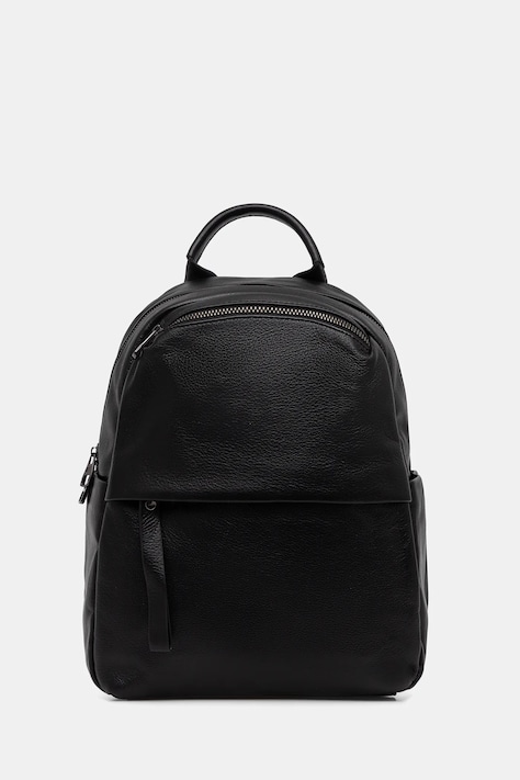 Answear.LAB plecak skórzany damski kolor czarny duży gładki