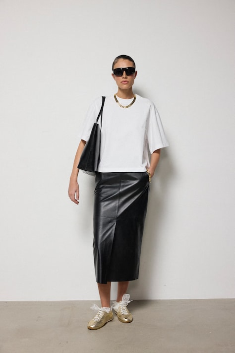 Answear.LAB tricou din bumbac culoarea alb