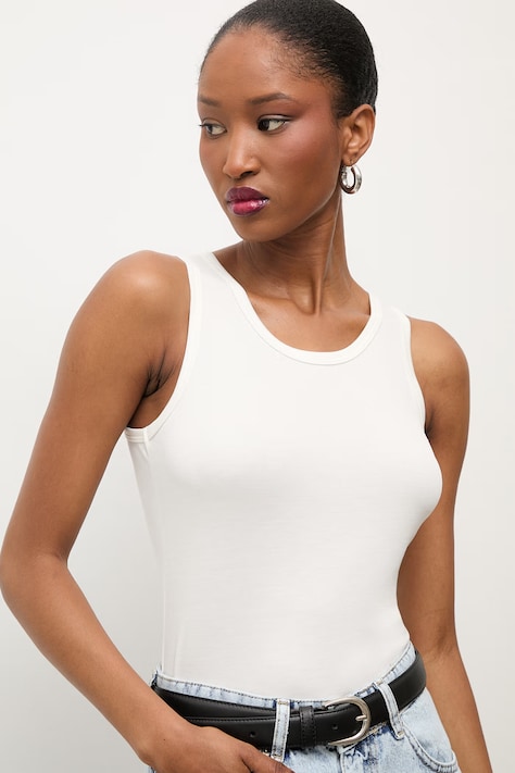 Answear.LAB top damski z wiskozą biały