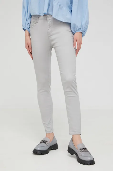 Answear Lab jeansy Push-Up damskie kolor szary medium waist
