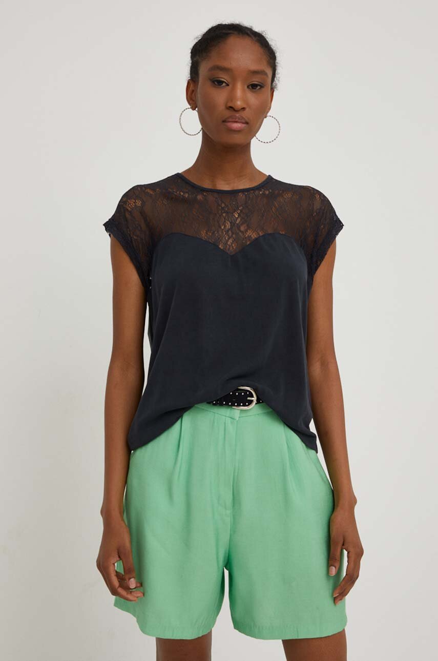 Answear Lab t-shirt kolor szary