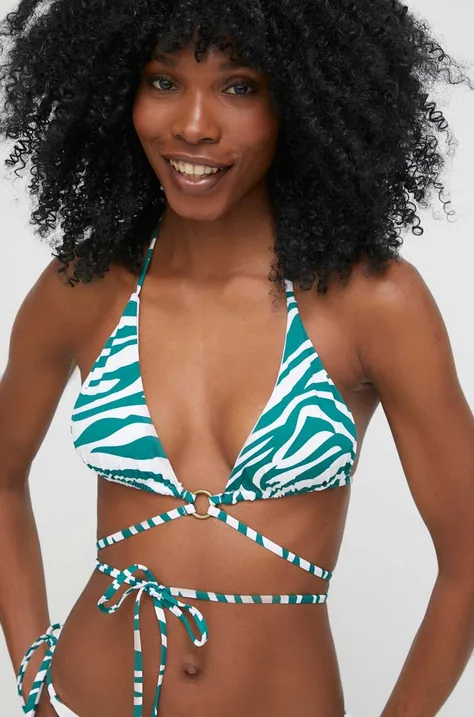 Bikini top Answear Lab χρώμα: πράσινο