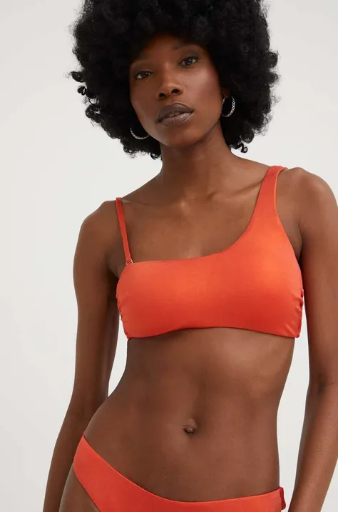Answear Lab bikini felső narancssárga, enyhén merevített kosaras