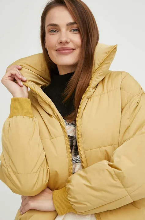 Куртка Answear Lab жіноча колір жовтий зимова oversize