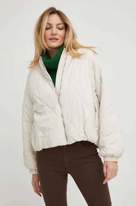 Куртка Answear Lab жіноча колір бежевий перехідна oversize