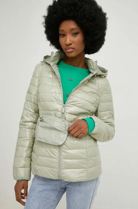 Куртка Answear Lab жіноча колір зелений перехідна