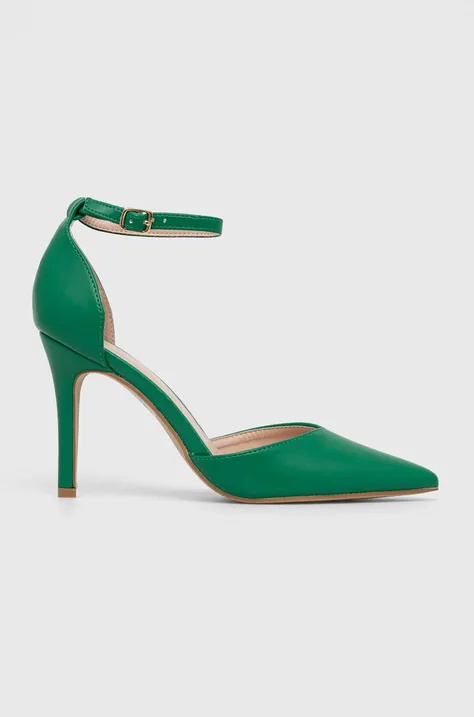 Γόβες παπούτσια Answear Lab χρώμα: πράσινο
