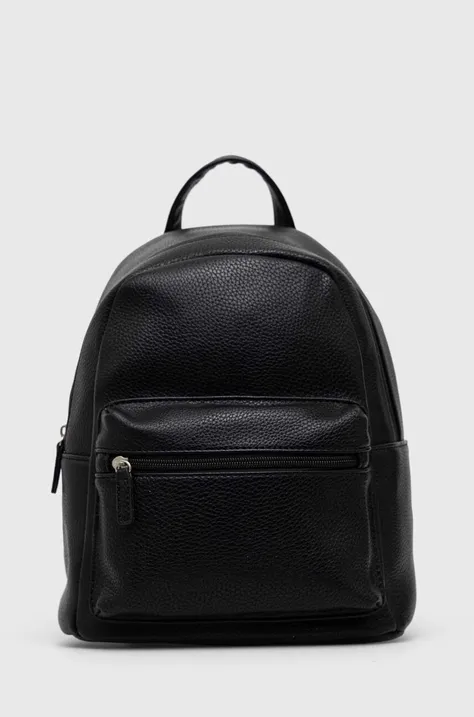 Kožni ruksak Answear Lab za žene, boja: crna, mali, glatki model