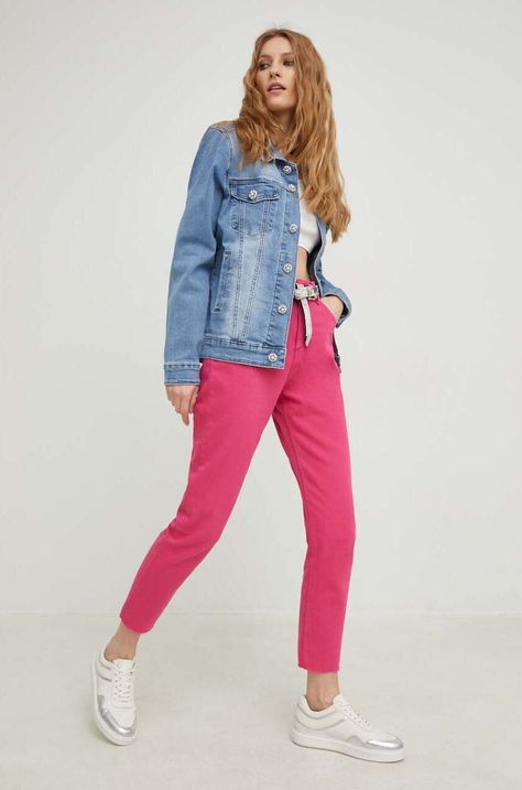 Bavlněné džíny Answear Lab X limitovaná kolekce SISTERHOOD