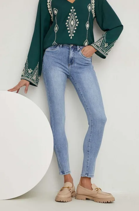 Answear Lab jeansi PREMIUM JEANS femei medium waist